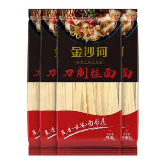 金沙河  面条刀削挂面500g*4