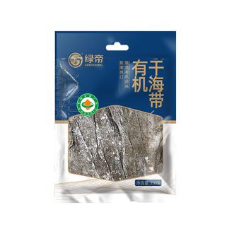 绿帝  有机干海带350g  海产干货烘干海带丝鲜嫩爽口 凉拌煲汤火锅食材