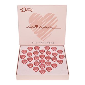 德芙（Dove）  巧克力 5.3克29粒粉色心跳礼盒