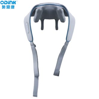 奥鼎康/ODINK  颈椎按摩器 热敷颈部肩部按摩披肩 背部腰部腹部腿部加热按摩器肩颈脖子颈椎斜方肌仿人手揉捏按摩仪A-K369B （颈肩+斜方肌）灰色