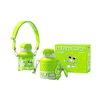 NONOO  呼呼双饮杯·HUHOO套装316不锈钢儿童水杯+tritan塑料杯学生水杯保温杯480ml   塑杯650ml  NT005