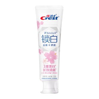 佳洁士  双色锁白牙膏清新雪樱120g