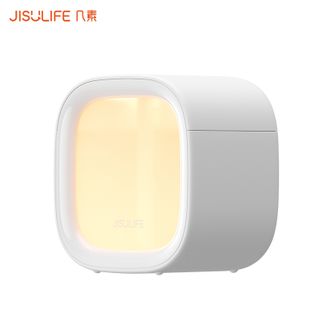 JISULIFE  迷你仓加湿器（可加香薰）桌面办公桌卧室宿舍小型无线充电车载生日礼物香薰机加湿器H-U18白