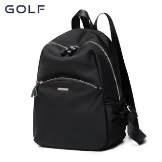 GOLF  双肩包女士简约大容量背包耐磨防泼水出差通勤旅行包中大学生书包 B932924