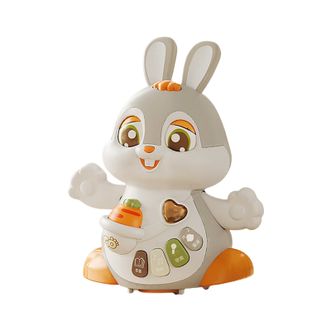 babygo  婴儿电动兔子爬行引导玩具 萌兔-judy