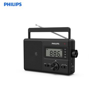 飞利浦（PHILIPS）  TAR3368 全波段收音机 台式收音机 数字多功能U盘TF卡 手提交直两用半导体音箱