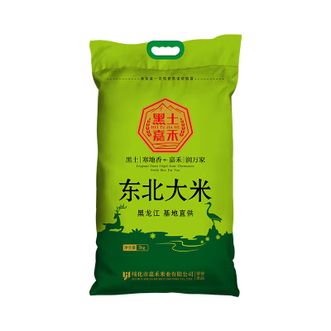 黑土嘉禾/HEI TU JIA HE  东北大米 珍珠米 5kg（绿色编织袋）