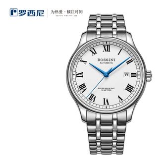 罗西尼/Rossini  手表 自动机械表 原色钢带机械男表（50195W01A）