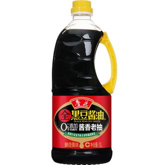 鲁花  黑豆酱香老抽酱油1L 特级老抽 炒菜炖菜家用 厨房调料-CP004653