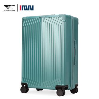 七匹狼/Septwolves  行李箱PC结实耐用拉杆箱旅行箱 浅蓝色 20寸