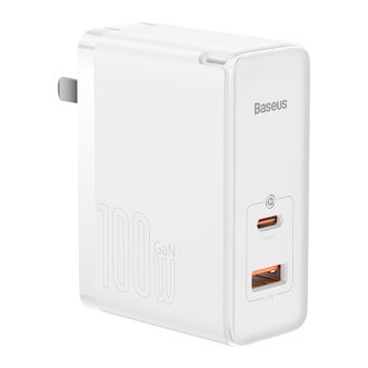 倍思（Baseus）氮化镓GaN100W双口充电器折叠套装 附Type-C快充100W数据线 适用苹果笔记本华为小米三星手机快充