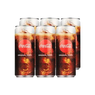 可口可乐  彩罐系列 原装进口经典原味250ml*6瓶网红饮品碳酸饮料