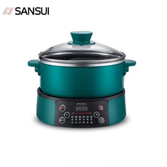 SANSUI  电火锅SHG-3018 微电脑家用多功能电热锅不粘锅宿舍电煮锅料理锅煮面锅