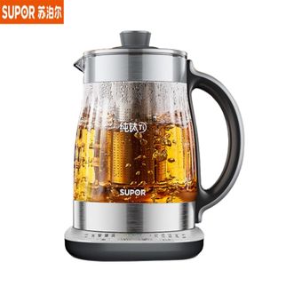 苏泊尔（SUPOR）  纯钛养生壶SW-20YQ63 煮茶壶烧水壶 恒温煮茶器 加大滤网 电热水壶保温花茶壶 0胶水 2L