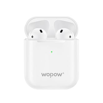 沃品/WOPOW  蓝牙耳机  长续航真无线舒适半入耳空气感佩戴耳机  AirBass  白色