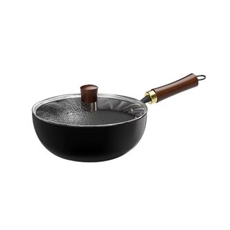 栢士德/BYSTON  无涂层深氮精铁炒锅24cm 爆炒铁锅家用物理防粘炒菜锅 燃气电磁炉通用 BST-1033