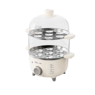 小熊/Bear  双层煮蛋器  蒸蛋器智能自动断电煮鸡蛋羹神器30分钟定时蒸煮一体机