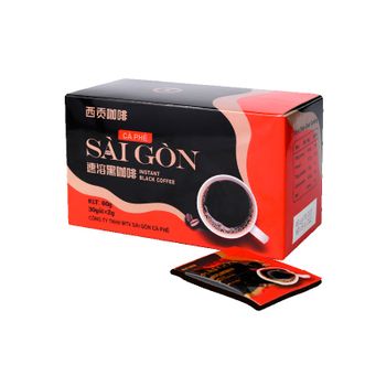 西贡  黑咖啡粉60g精美盒装饮品30杯
