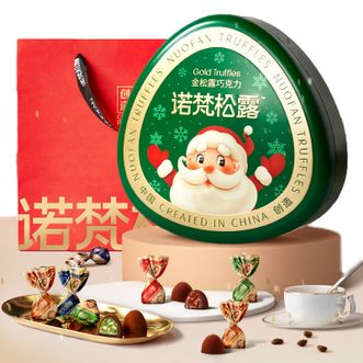 诺梵 金松露巧克力500g(圣诞款-铁盒) 诺梵 金松露巧克力500g(圣诞款-铁盒)