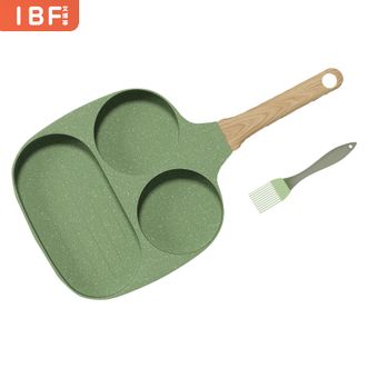 艾博菲（IBF）  哒眼萌早餐煎锅 牛排煎蛋双用轻油烟家庭用锅 可爱卡通煎锅IBF2304F