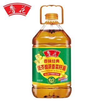 鲁花  香味经典-低芥酸浓香菜籽油 营养好油烟少-4L