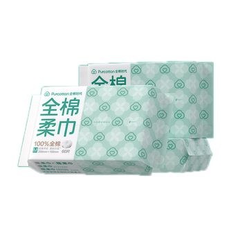 全棉时代  M码爆款棉柔巾60片3连包  6907649960761