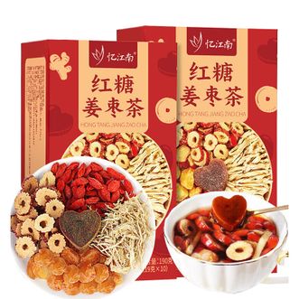忆江南   红糖姜枣茶红枣桂圆枸杞茶养生茶190g*2盒