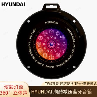 HYUNDAI  迷你小型音响便携式笔记本电脑桌面户外低音炮蓝牙音箱