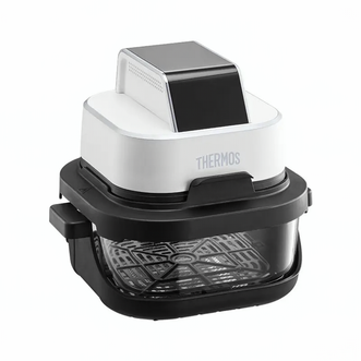 膳魔师（THERMOS）  空气炸锅蒸烤一体多功能全玻璃无涂层EHA-5741E-W