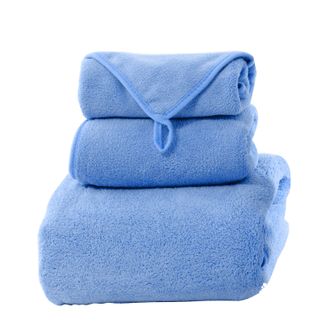 生活元素  珊瑚绒浴巾三件套SHR-YJ302A
