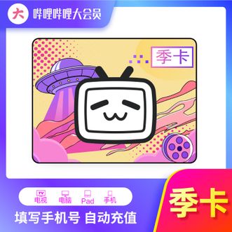 哔哩哔哩大会员  季卡三个月