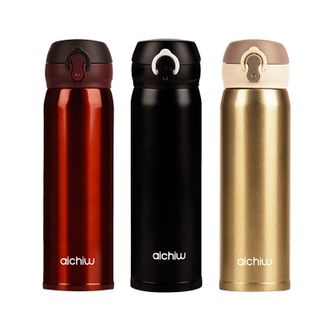爱奇屋aichiw华彩保温杯450ml AI-D69A（金）AI-D69B（黑）AI-D69C（红）