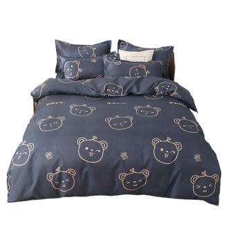 宜恋  磨毛四件套柔软植物绒 床上用品 200*230  1.8米床适用 丛林密语