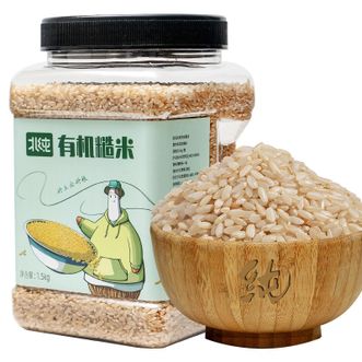 北纯 有机糙米1.5kg（瓶装）