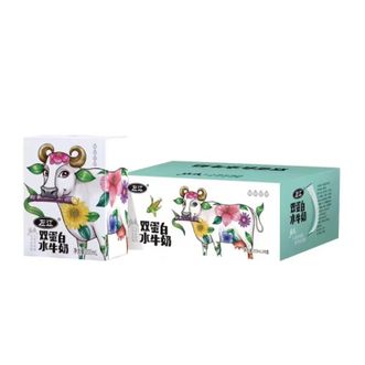 左江  双蛋白水牛奶200ml*8盒 动植物双重营养成人儿童学生早餐水牛奶