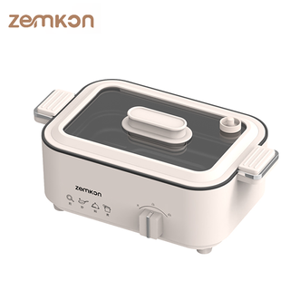 zemkon  电火锅多功能料理煎烤锅电煮锅5L大容量多用途锅JSD-099
