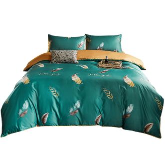 洁丽雅/Grace  水洗真丝四件套  柔软爽滑亲肤舒适吸湿透气床单被套