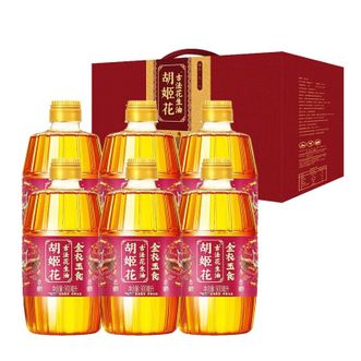 胡姬花  金衣玉食古法花生油礼盒（900ml*6）压榨食用油