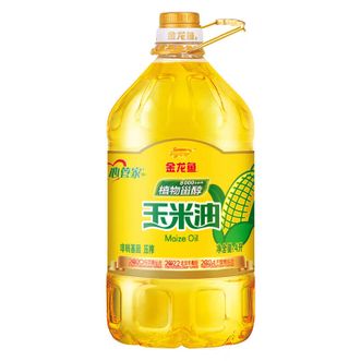 金龙鱼  8000ppm植物甾醇玉米油 非转基因油色清亮少油烟适宜煎炒煮炸和凉拌 4L