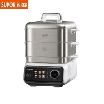 苏泊尔（SUPOR）  电蒸锅ZN32FC913 猛火可拆洗0涂层304不锈钢材质蒸笼18L大容量炖蒸煮一体多功能电蒸锅上蒸下炖隔水炖底锅 18L