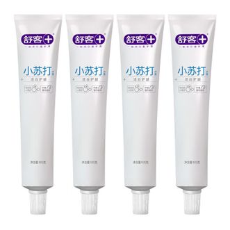 舒客+  小苏打洁白细护牙膏105g*4支+牙刷*2支