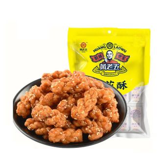 黄老五  麻花酥(怪味)  160g*4袋  网红爆款零食夜宵充饥小吃糕点美食