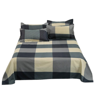 宜恋  柔软植物绒四件套植物绒磨毛亲肤套200*230 1.8米床双人床适用 自由国度