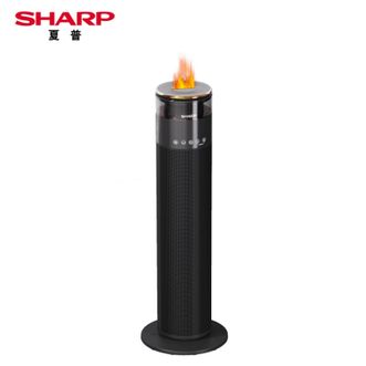 夏普/Sharp  暖风机家用立式节能速热办公室摇头石墨烯电暖器加湿遥控带离子群净化取暖器塔式电暖气遥控款HX-FR225B-B