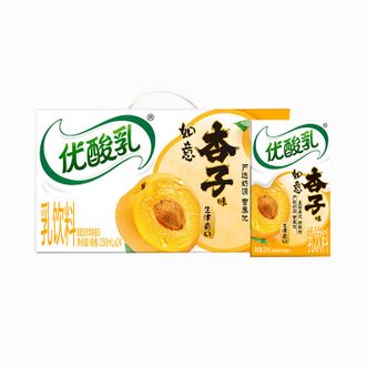 伊利 牛奶饮品优酸乳如意杏子味250ml*24盒整箱 伊利 牛奶饮品优酸乳如意杏子味250ml*24盒整箱