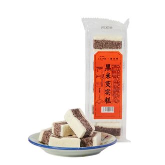 三关六码头  黑米芡实糕 传统中式糕点心 粗粮早餐饱腹 休闲零食 【原味】125g*3袋