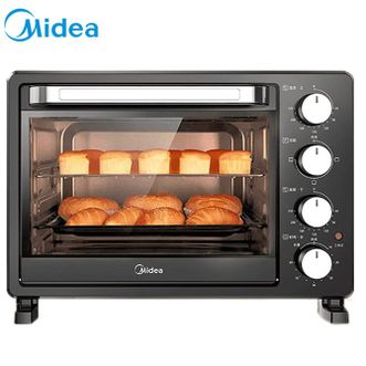 美的（Midea）烤箱家用烘焙小型电烤箱多功能全自动蛋糕25升大容量PT25X5