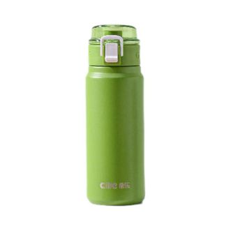 希乐  轻松保温杯大容量316不锈钢水杯学生吸管水杯460ml   XB-24125-460
