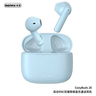 REMAX真无线蓝牙耳机超长续航待机新款降噪半入耳式续航游戏运动【蓝色】