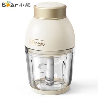 小熊/Bear  绞肉机  婴儿辅食机 600ml小型绞肉机多功能打泥搅拌机宝宝料理机家用迷你绞馅碎肉机电动绞肉机  QSJ-D02Q1